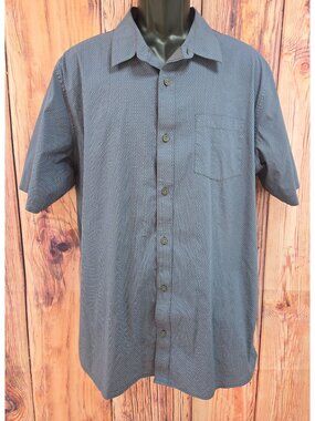 Travis Mathew Mens Blue Short Sleeve Shirt XL